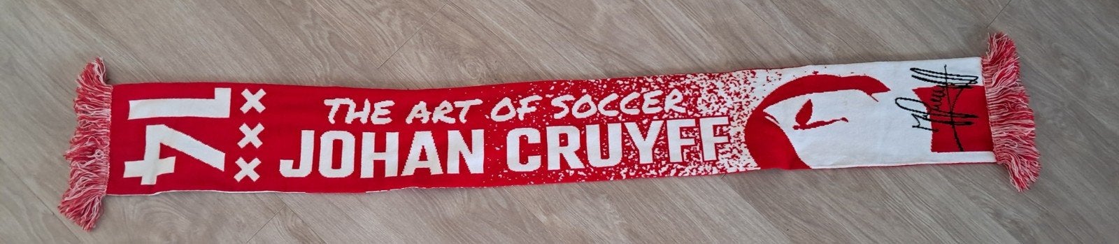 Johan Cruyff sjaal - The Art of Soccer, Ophalen of Verzenden, Zo goed als nieuw, Ajax
