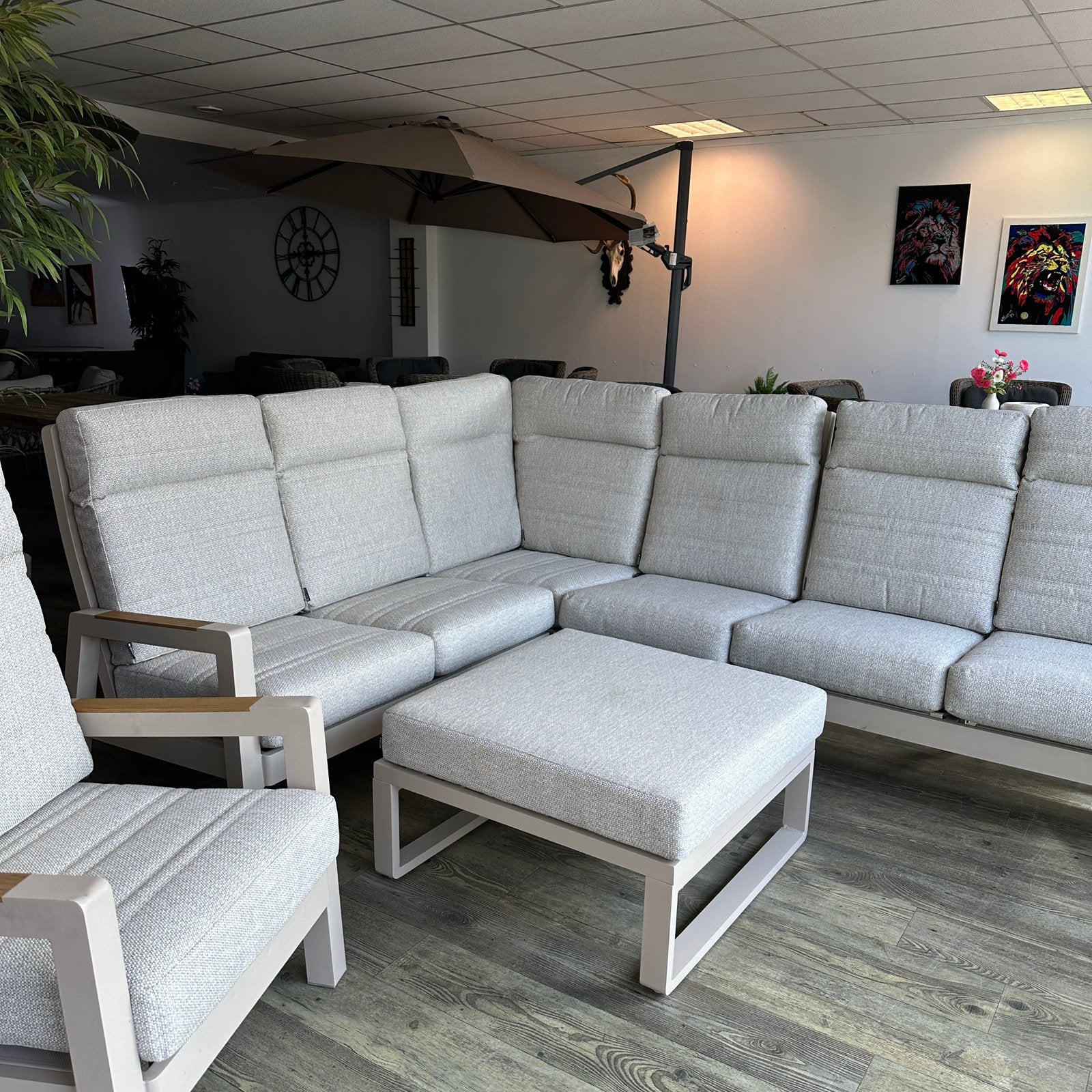 LIFE Loungeset / Tuinset – Zo Goed Als Nieuw- Showroom model, Zenq, ., Aluminium, Ophalen of Verzenden
