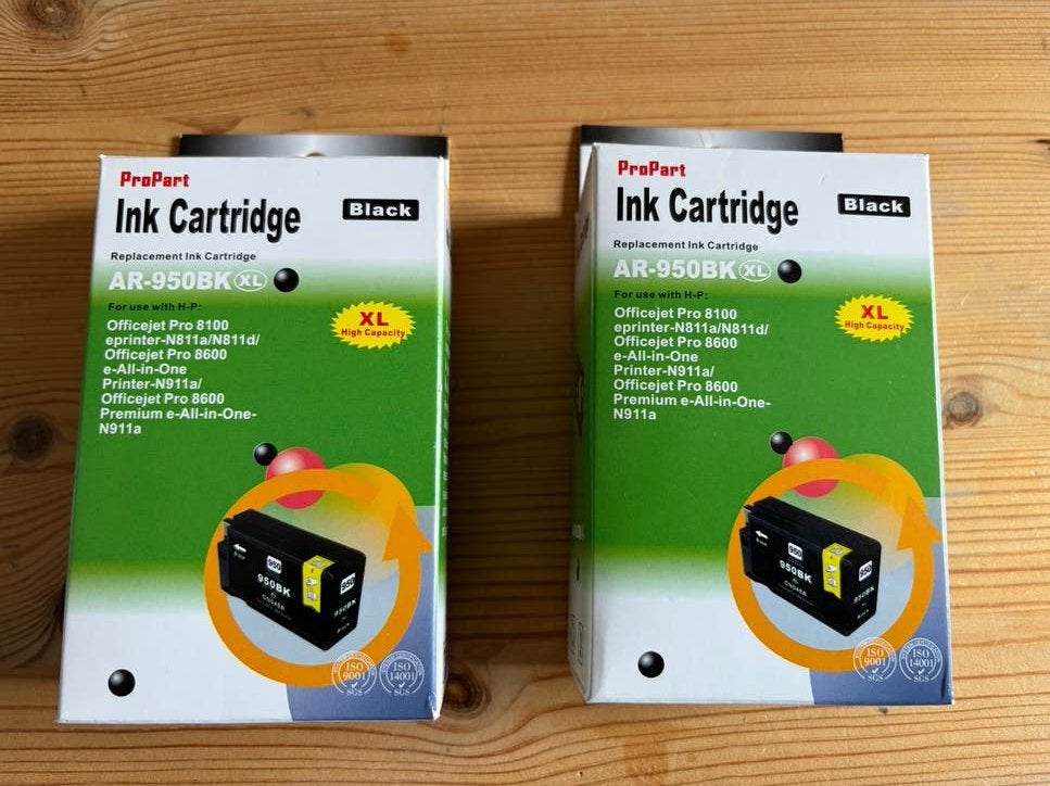 ProPart AR-950BK(XL) Inktcartridge Zwart (2 stuks), Ophalen of Verzenden, Nieuw, Cartridge