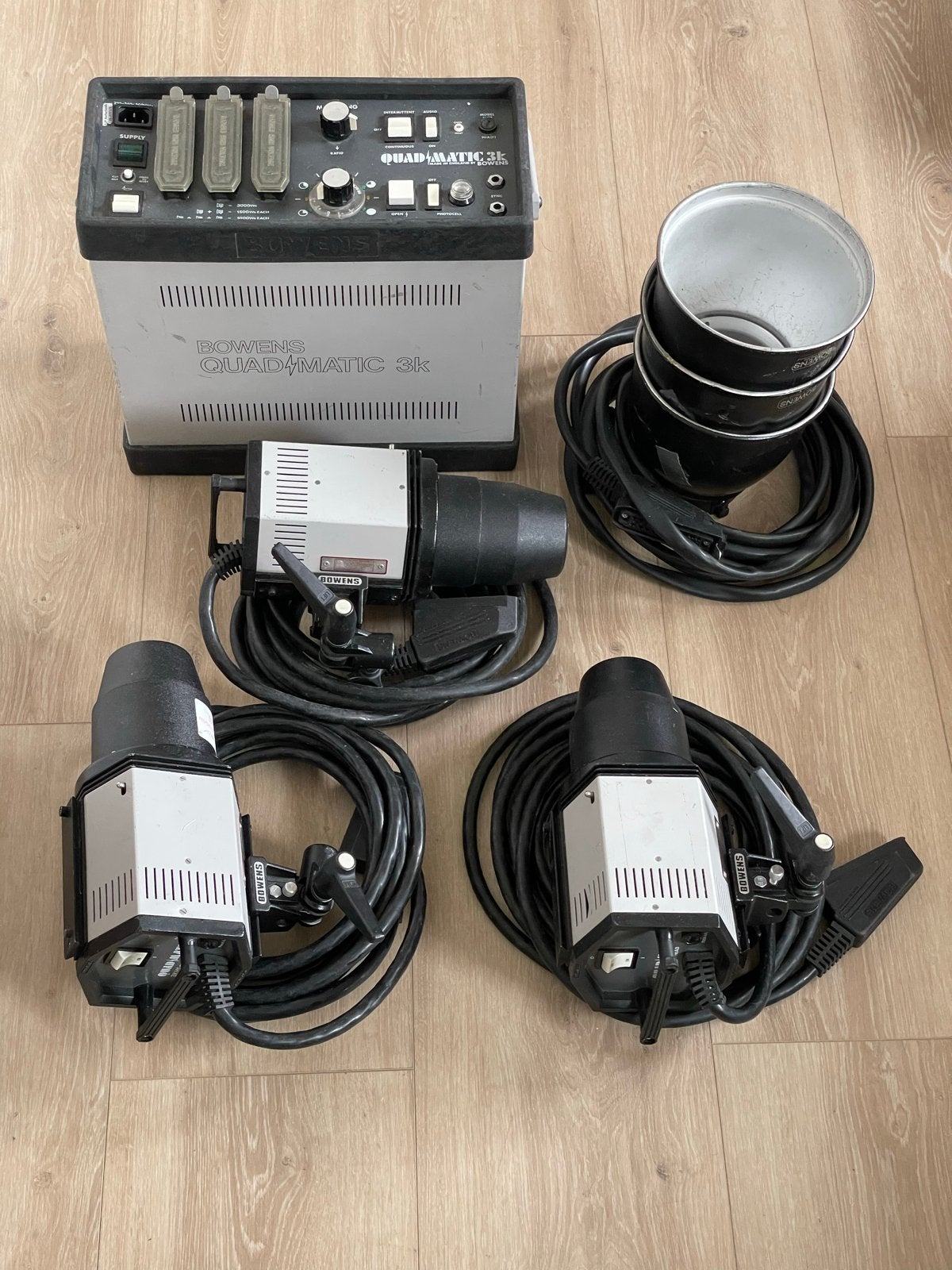 Bowens Quadmatic 3K Studioflitsset, Overige merken, Belichting, Ophalen of Verzenden, Gebruikt