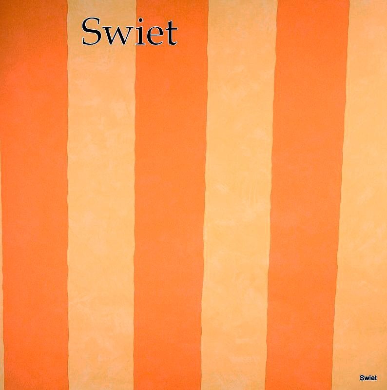 7765 oranje banen vintage behang zonnig retro stijl swiet, Verzenden, Oranje