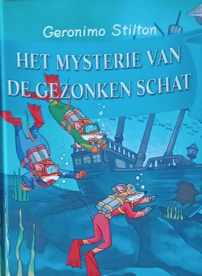 Boek - Het mysterie van de gezonken schat - No 5/Als nieuw, Fictie algemeen, Geronimo Stilton, Ophalen of Verzenden, Zo goed als nieuw