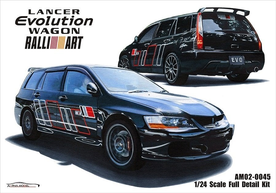 Alpha Model 1:24 Lancer Evolution Wagon Ralliart, Overige merken, -, Groter dan 1:32, Nieuw