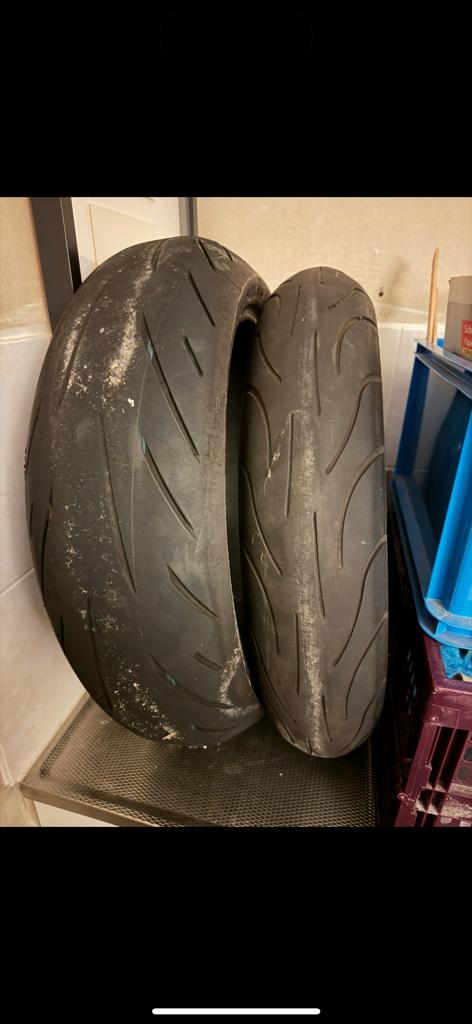 Michelin Pilot Power 2CT & Bridgestone S21, Ophalen of Verzenden, Gebruikt