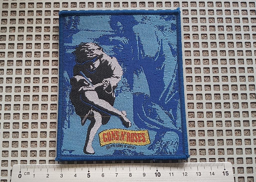 Guns N' Roses blauwe border 1991 Use Your Illusion II patch, Verzenden, Nieuw, Kleding