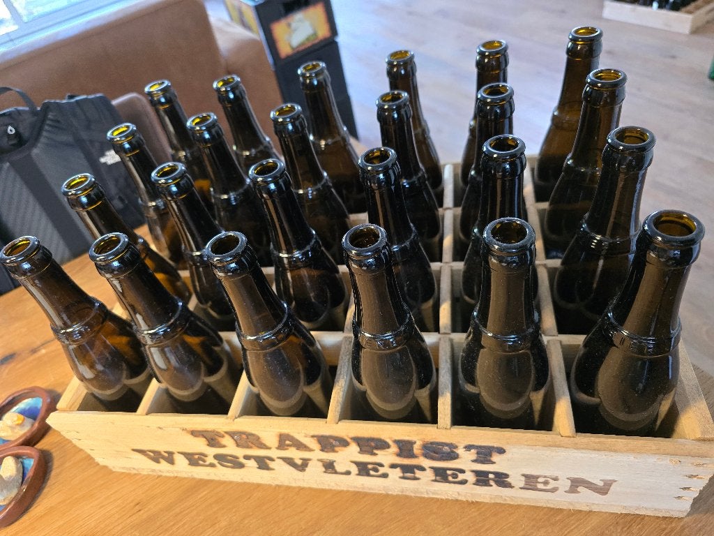 Krat Westvleteren + 24 flesjes, Ophalen, Zo goed als nieuw, Flesje(s), Overige merken