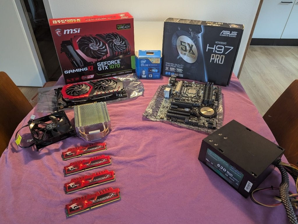 GTX 1070 (8GB) -H97 Moederbord - i7 4770k - ddr3 32GB + meer, Ophalen, Gebruikt, MSI, 32 GB