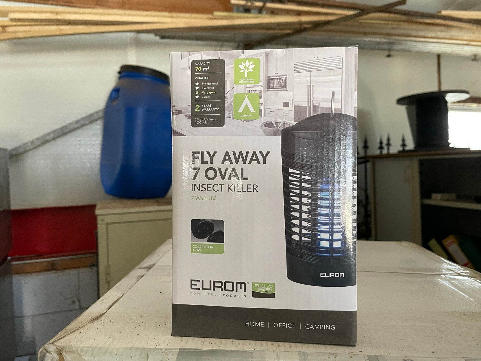 23x Nieuwe Eurom Fly Away 7 Oval Elektrische Vliegenvanger, Ophalen, Nieuw