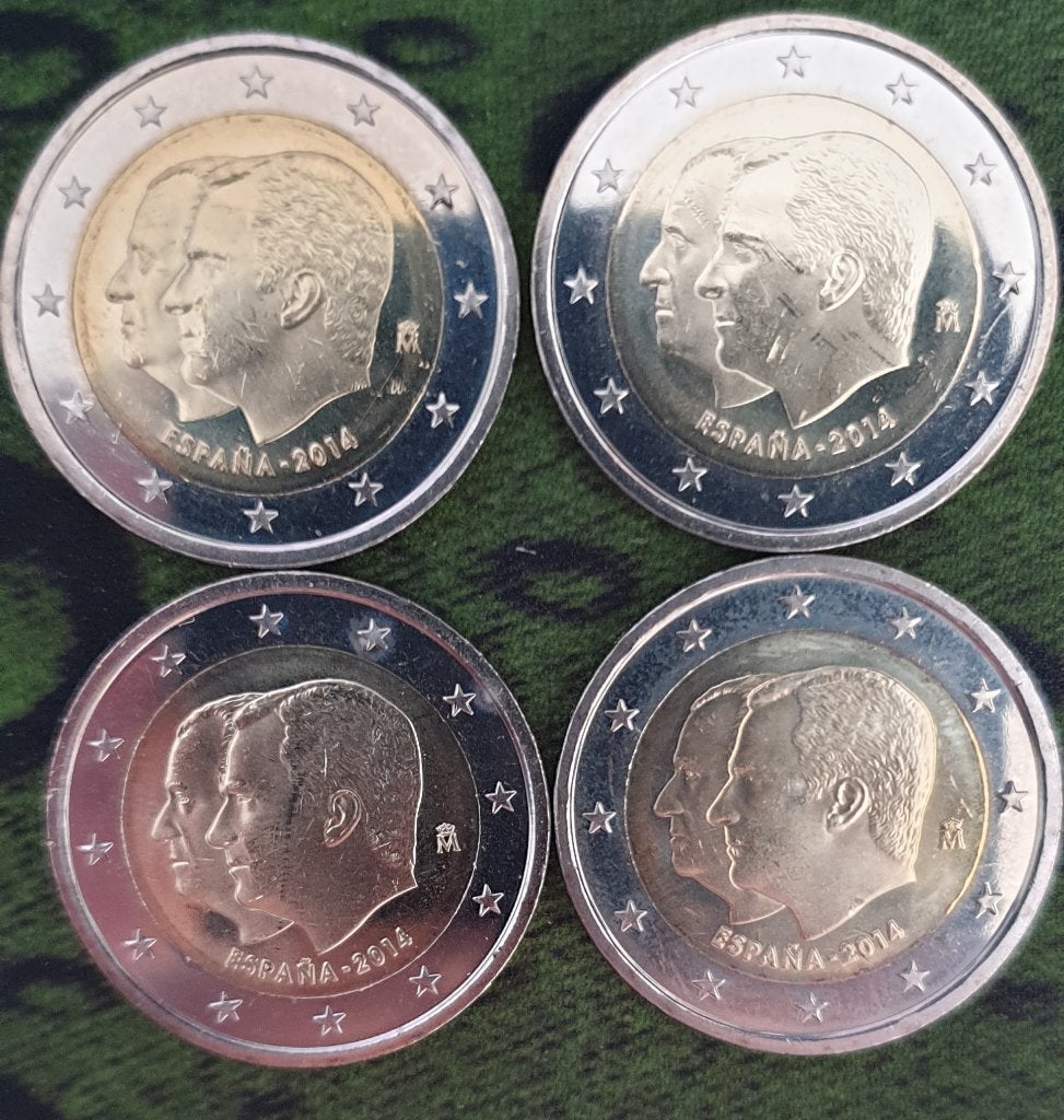 Spanje 2 euro 2014 UNC Dubbelportret Juan Carlos I / Felipe, Postzegels en Munten, Munten | Europa | Euromunten, Ophalen of Verzenden