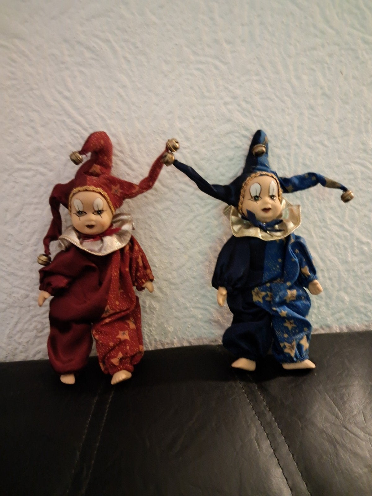 Set van 2 porseleinen Harlekijn poppen - Zeer mooie staat, Ophalen of Verzenden