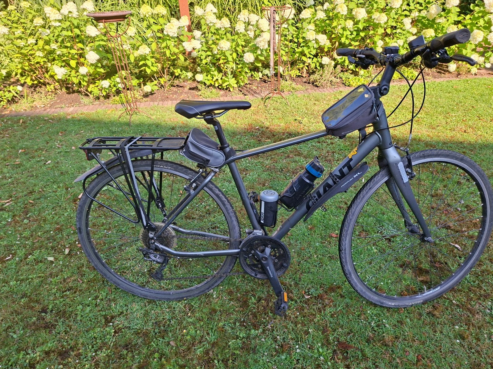Giant fiets, goed onderhouden, dames en heren, Ophalen, Gebruikt, Velgrem, Versnellingen