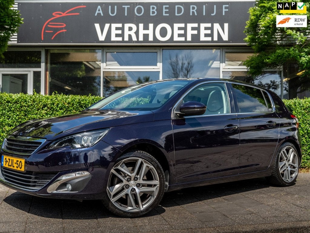 Peugeot 308 1.6 THP Allure - STOEL VERW - PARKEER SENS - VOL, Auto's, Peugeot, Euro 5, Gebruikt, Zwart, Blauw