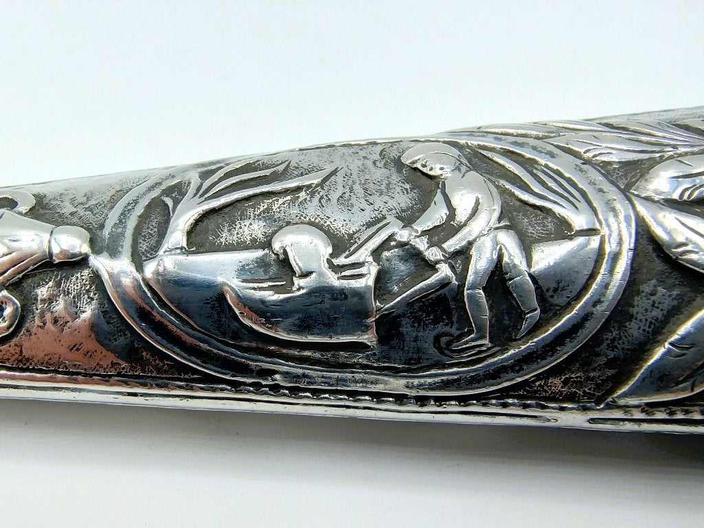 Reismes met zilveren heft, Friese doorlopers, 18e eeuw, Verzenden, Zilver