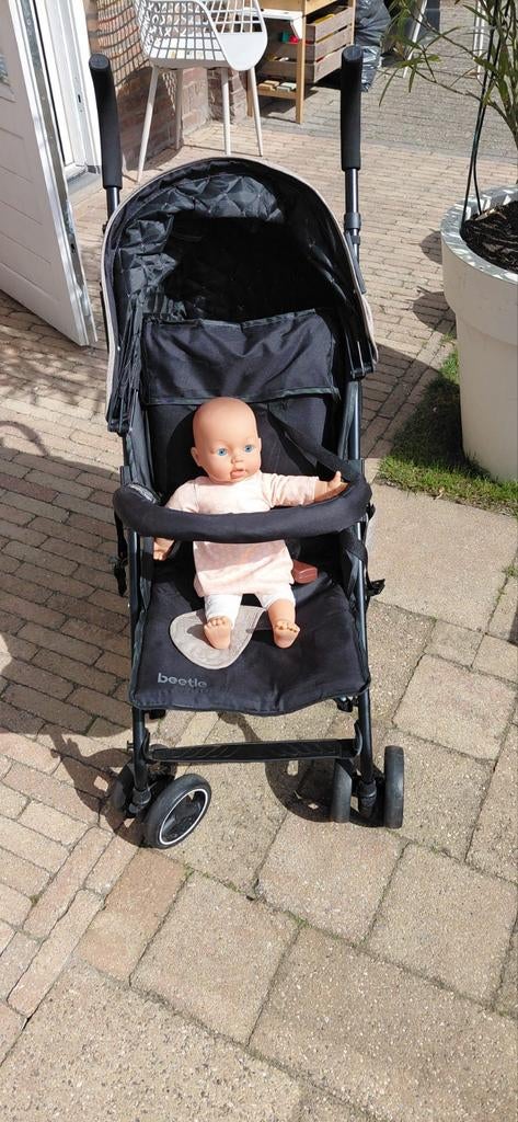 Kikkaboo Buggy Beetle Beige + tas/picknickkleed, Ophalen, Zo goed als nieuw, Overige merken