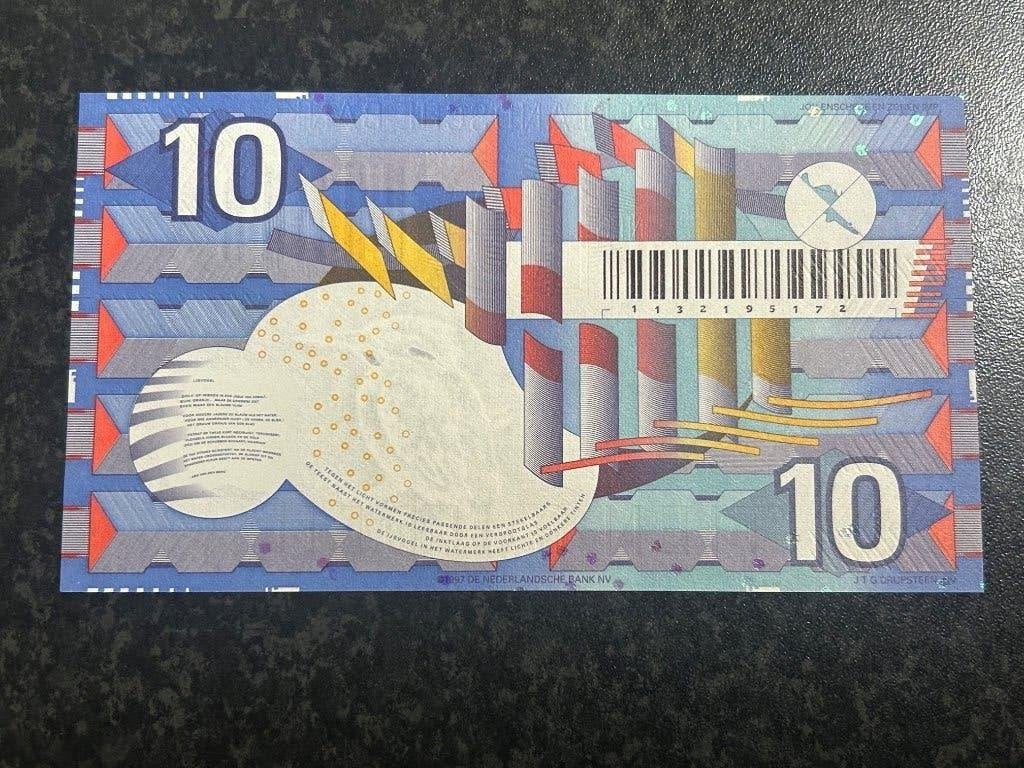 Bankbiljet 10 Gulden 1997 - 'IJsvogel' UNC, Postzegels en Munten, Ophalen of Verzenden, 10 gulden, Los biljet