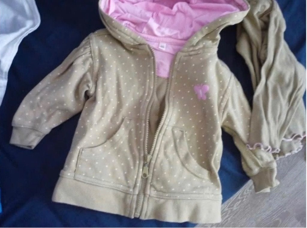 2-delige set vest en shirt in maat 68, Kinderen en Baby's, Babykleding | Maat 68, Ophalen, Gebruikt, Meisje