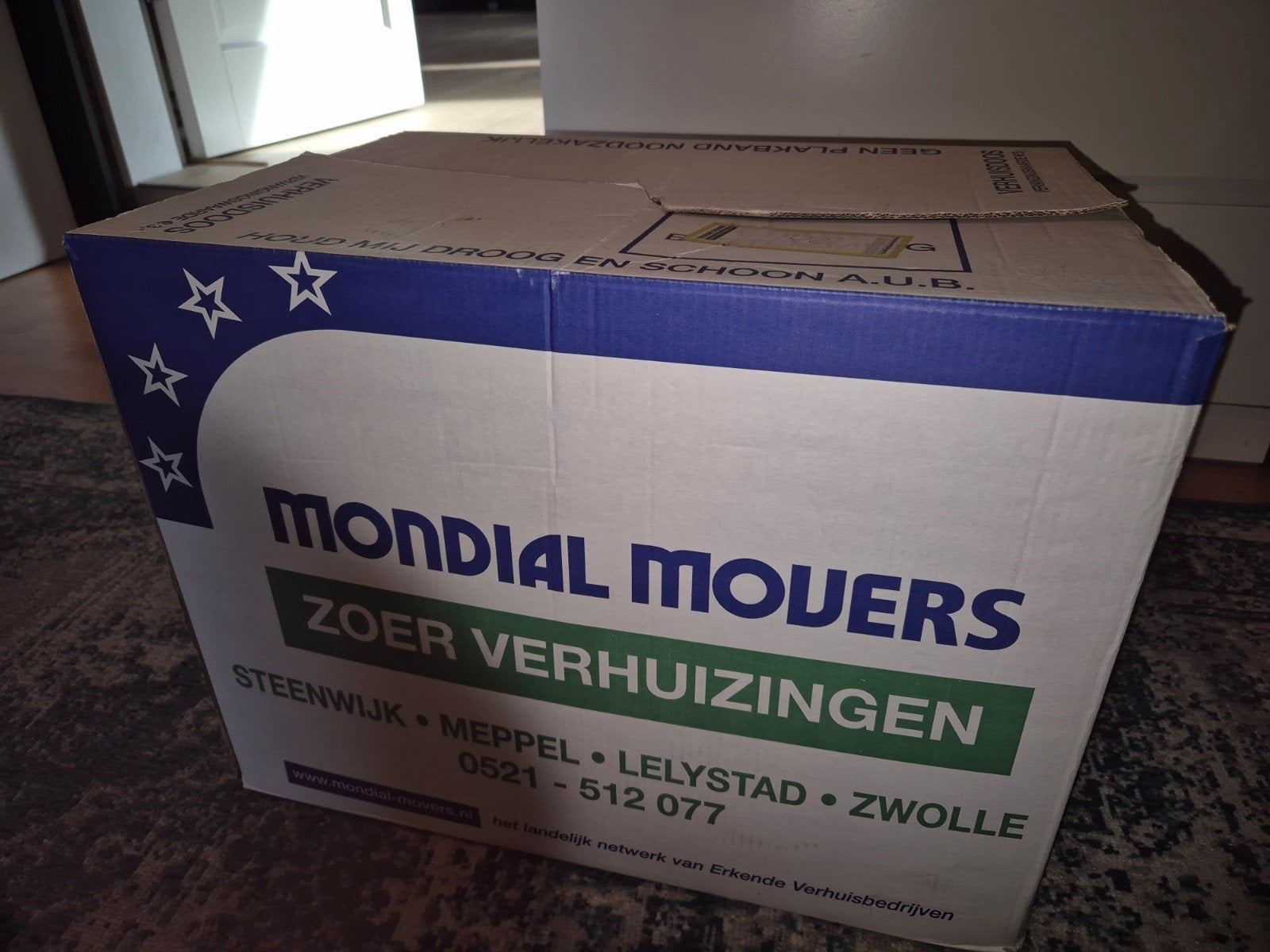8 gebruikte verhuisdozen, Ophalen, 40 tot 60 cm, 50 tot 75 cm, 35 tot 50 cm
