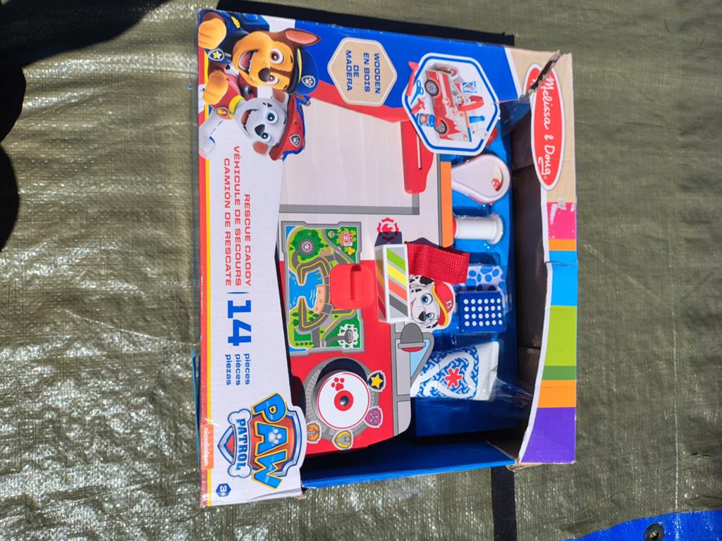 Nieuw. Paw Patrol Marshall's Rescue Caddy houten voertuig, Ophalen of Verzenden, Nieuw