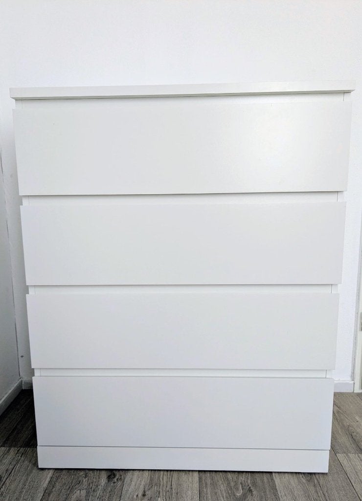 MALM ladekast 4 drawers, Huis en Inrichting, Kasten | Ladekasten, Ophalen, 50 tot 100 cm, Zo goed als nieuw, 3 of 4 laden