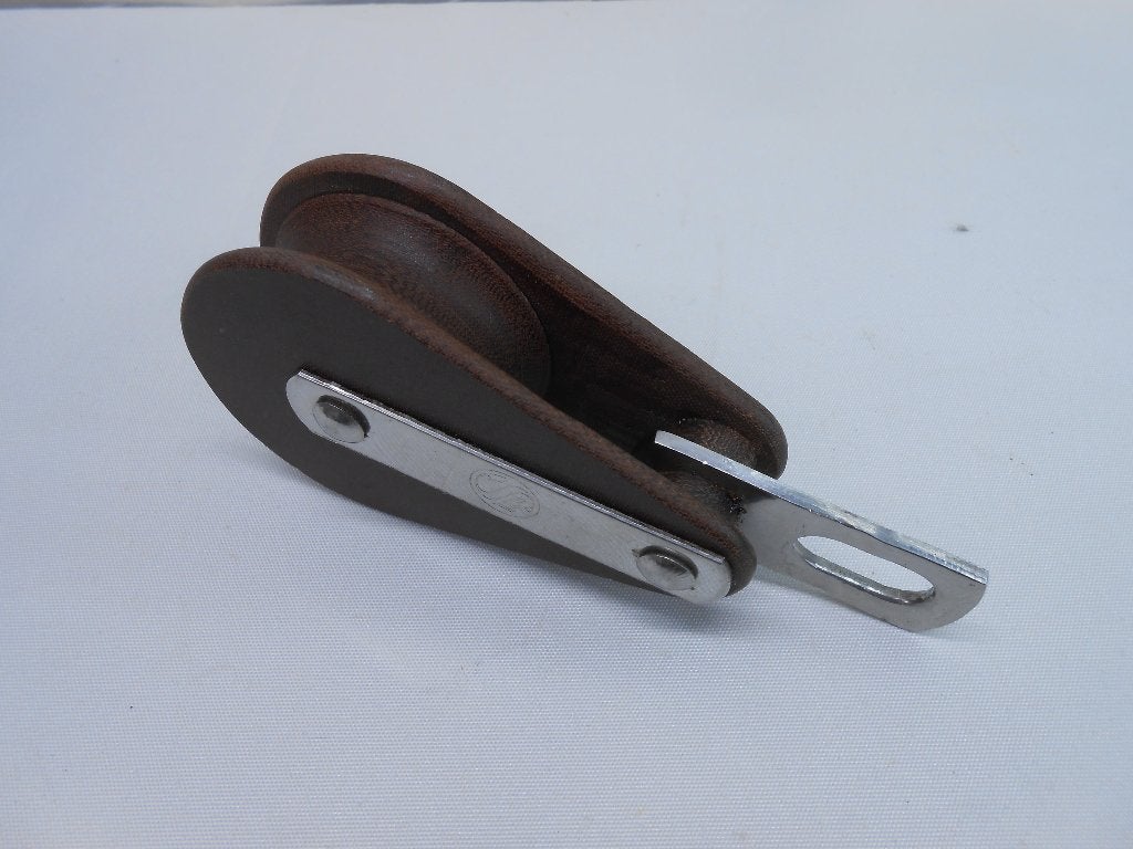 Tufnol blokken, katrollen, enkelschijfs, 13 - 14 mm, Ophalen of Verzenden, Gebruikt, Lijn of Blok
