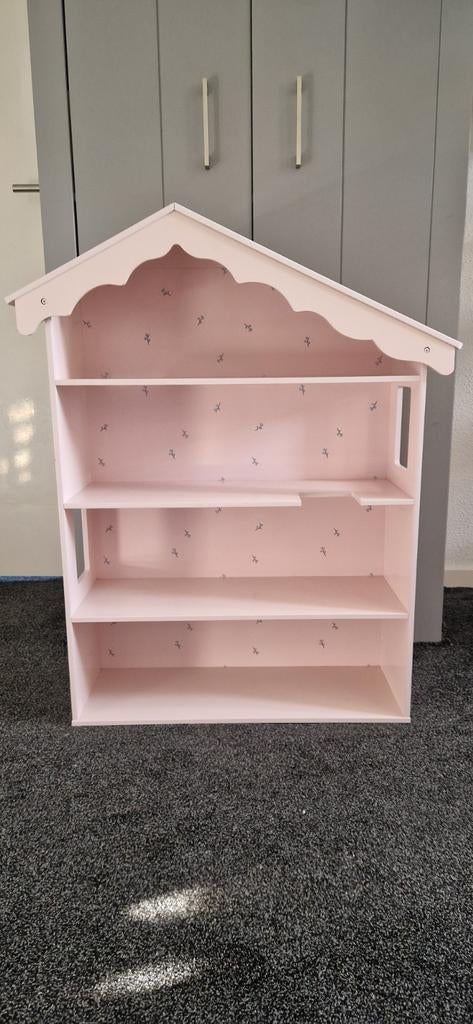 Petit Amelie Poppenhuis Licht Roze met Accessoires, Ophalen, Zo goed als nieuw, Poppenhuis