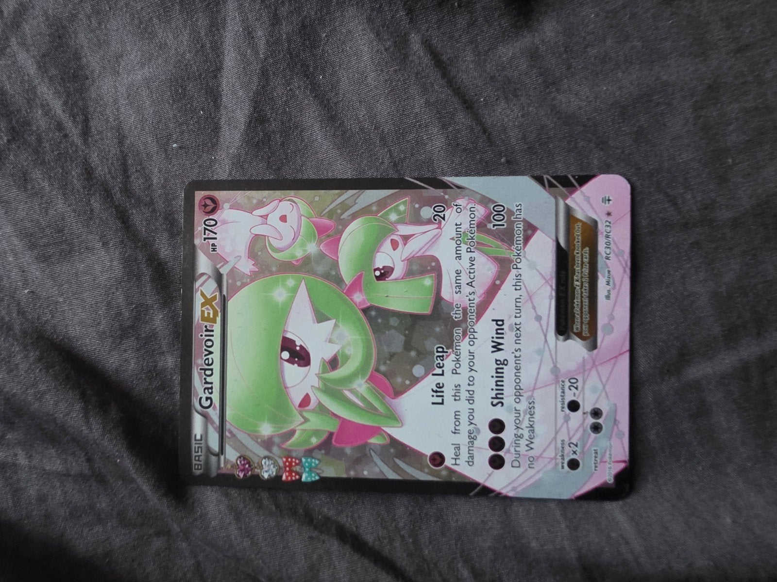 Gardevoir EX Full Art RC30/RC32 Pokémon kaart 2016, Ophalen, Zo goed als nieuw, Losse kaart, Foil