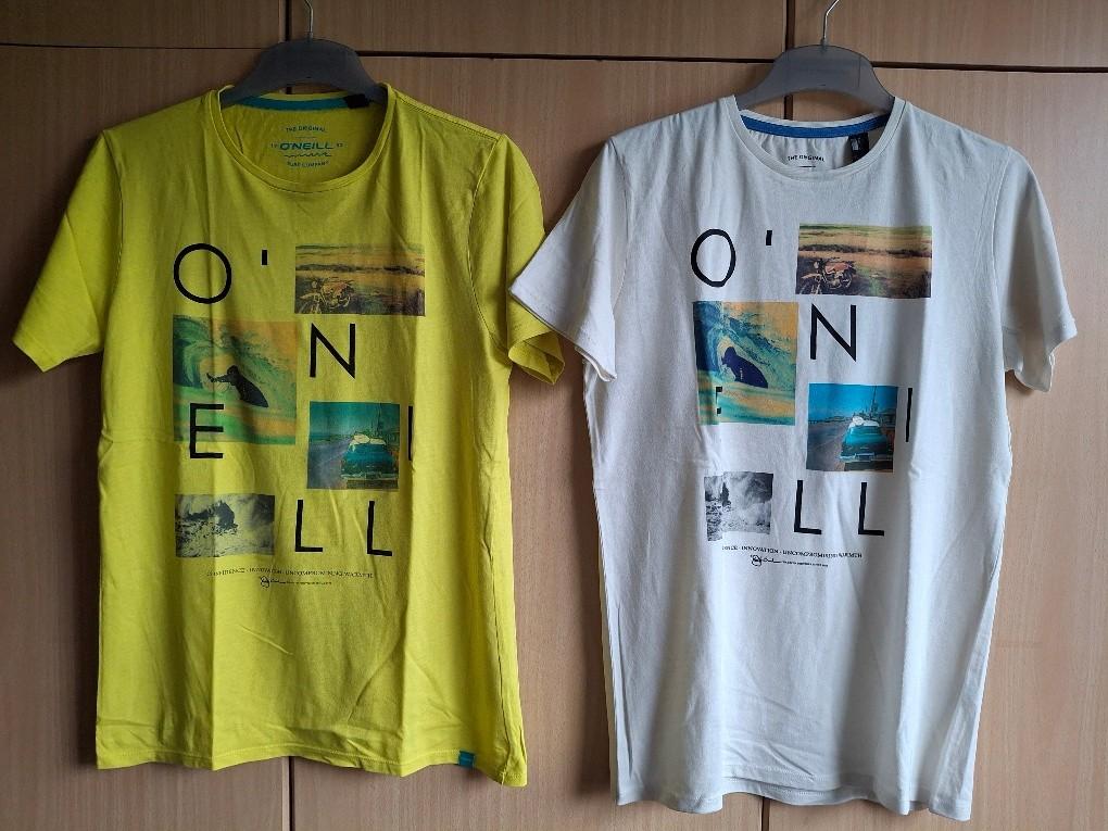 T-shirt/geel/wit/O'Neill/nieuw/tweeling/maat 176, Nieuw, Ophalen of Verzenden, O'Neill, Shirt of Longsleeve