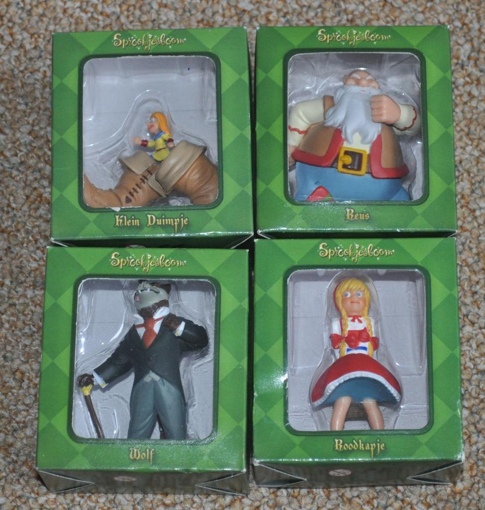 Set van 4 sprookjesfiguren van de Efteling, Verzamelen, Efteling, Ophalen, Nieuw, Beeldje of Poppetje