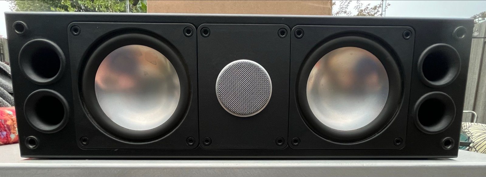 ELAC CM 80/4 Center Speaker - Zwart, 80/120 Watt, Zo goed als nieuw, 60 tot 120 watt, Basreflex, Center speaker