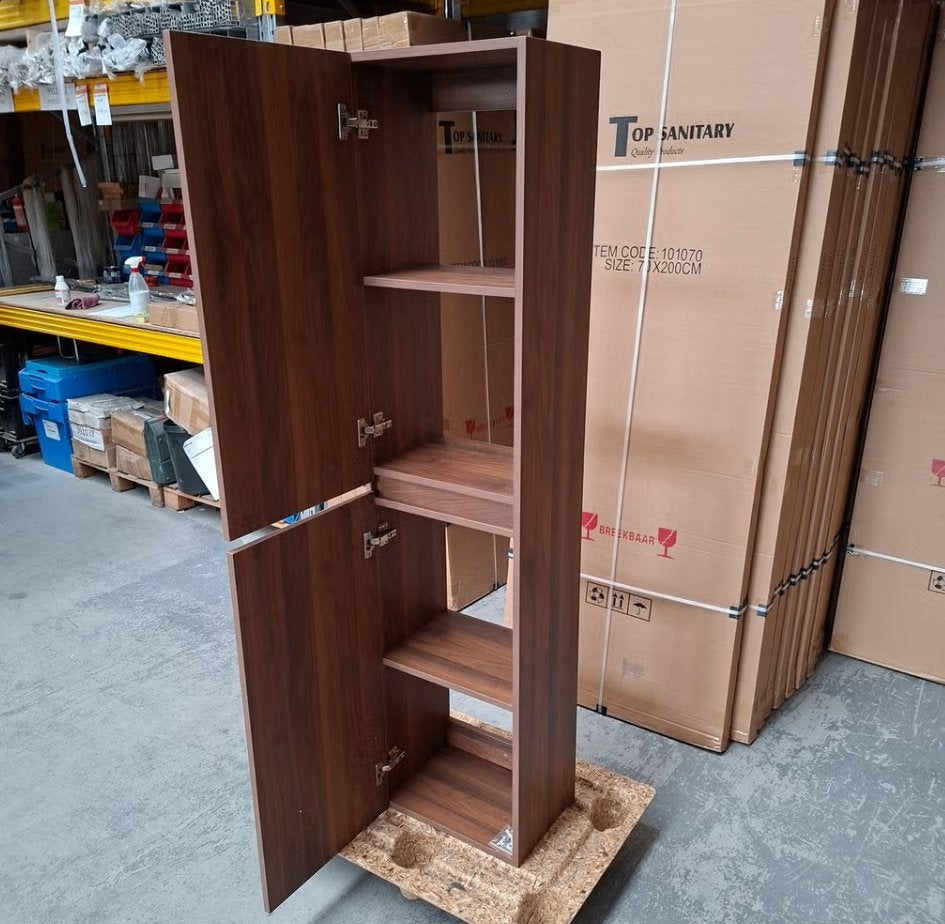 OP=OP Kolomkast walnoot 170 cm nr357, Huis en Inrichting, Woonaccessoires | Overige, Ophalen of Verzenden, Nieuw