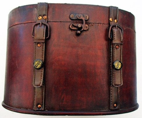 Houten hoedendoos, Ophalen of Verzenden