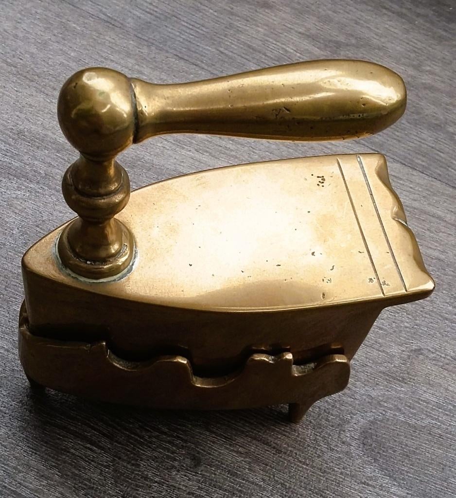 1875 MINI KRAGEN BOORDEN Strijkbout Strijkijzer Strijk Bout, Antiek en Kunst, Antiek | Koper en Brons, Ophalen of Verzenden, Koper