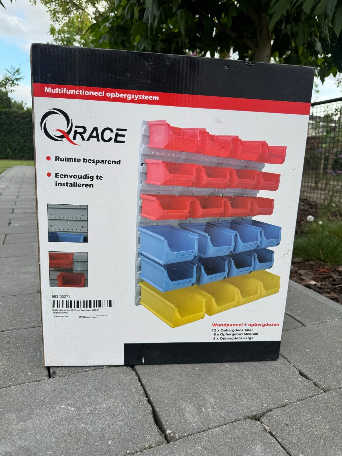 Qrace Multifunctioneel Opbergsysteem met 24 Bakjes, Ophalen of Verzenden, Nieuw
