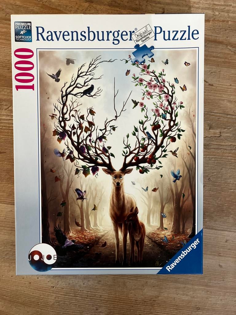 Legpuzzel Ravensburger, Magisch hert, 1000 stukjes, Ophalen of Verzenden, 500 t/m 1500 stukjes, Zo goed als nieuw, Legpuzzel