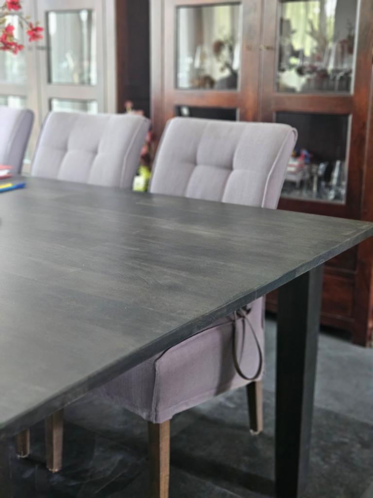 Zo goed als nieuwe grijze gestoffeerde stoelen, Ophalen of Verzenden, Zo goed als nieuw, Grijs, Stof