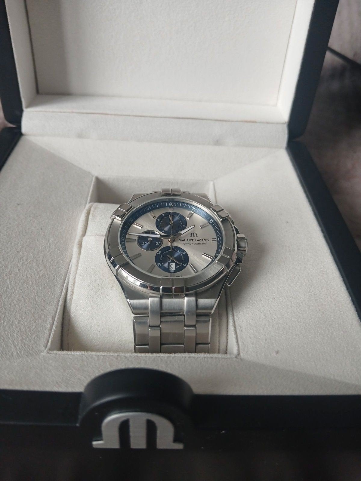 Maurice Lacroix Aikon AI1018 Chronograph, Overige merken, Staal, Staal, Polshorloge
