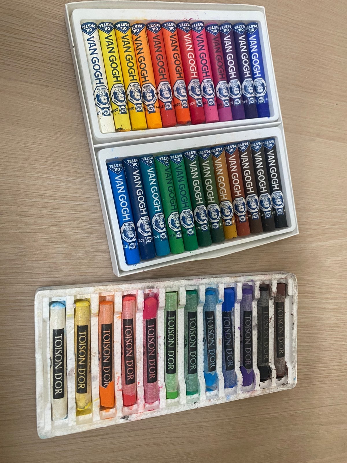 Olie pastel krijt, Hobby en Vrije tijd, Tekenen, Verzenden, Gebruikt, Overige typen