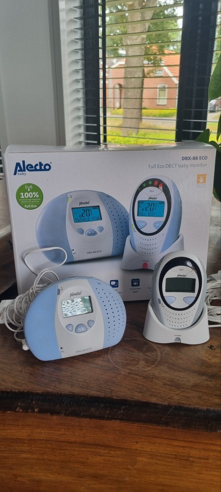 Alecto DBX-88 ECO Babyfoon, Kinderen en Baby's, Babyfoons, Ophalen of Verzenden, Zo goed als nieuw, 250 meter of meer, Digitaal