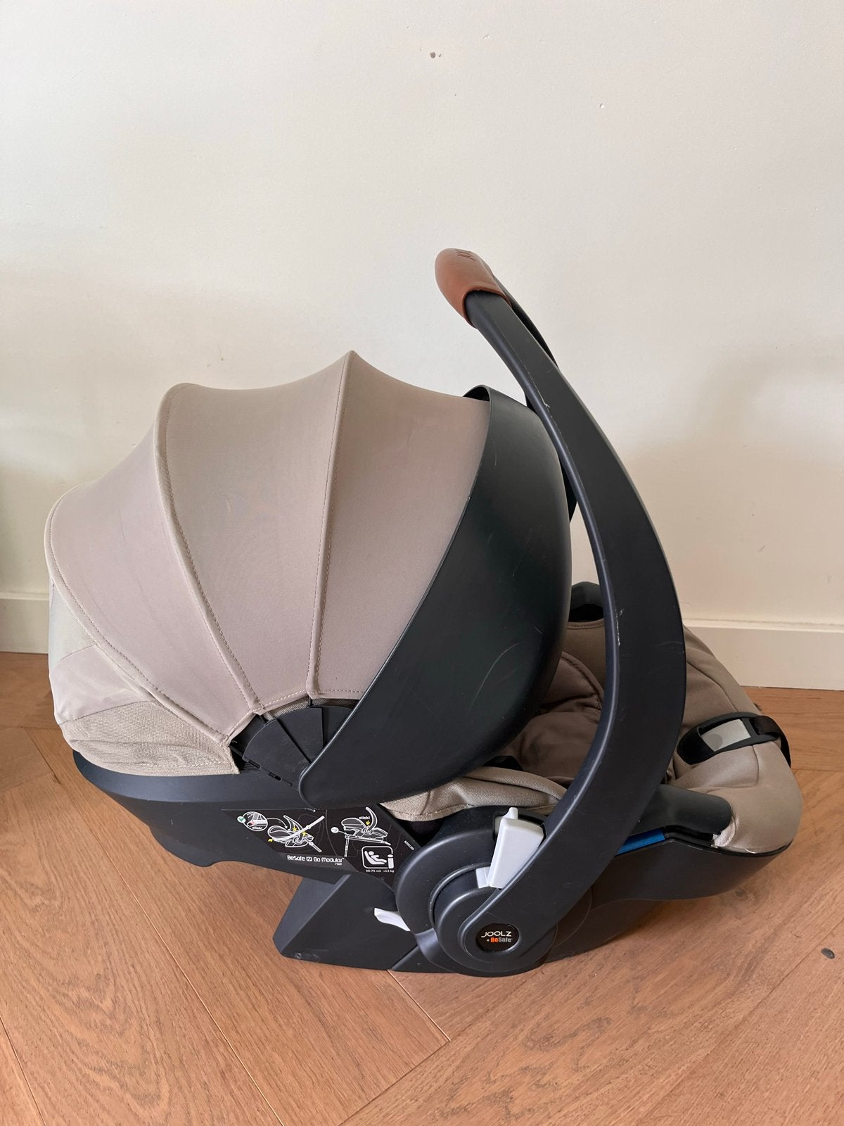 Joolz x BeSafe autostoel - Zo goed als nieuw, Autogordel, Slaapstand, Zo goed als nieuw, 0 t/m 13 kg