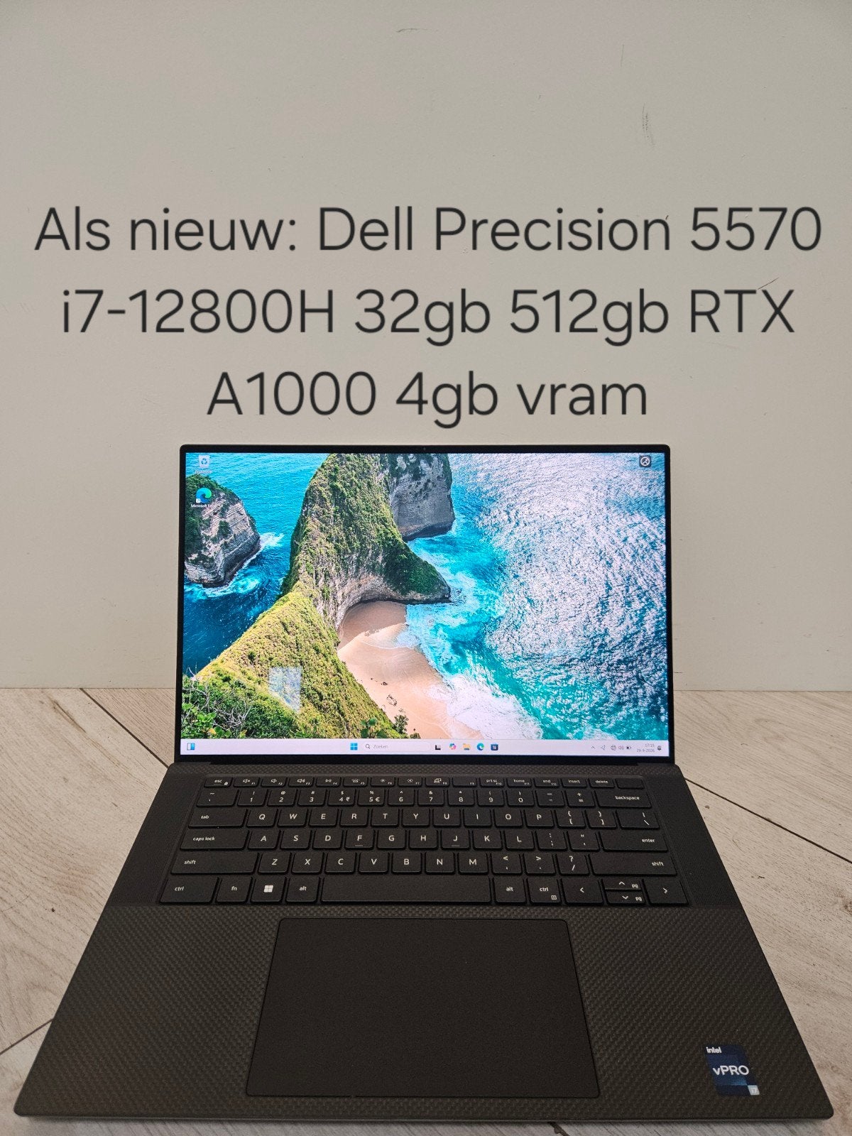 Nieuwstaat: Dell Precision 5570 i7-12800H 4k 32gb 512gb SSD, EenvoudPc B.V., Intel Core i7-12800H, Ophalen of Verzenden, Gaming