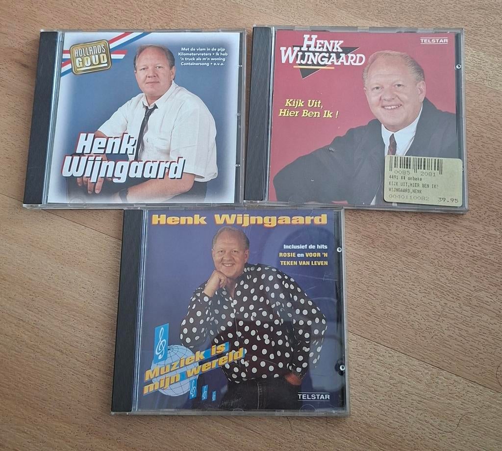 3 cds van henk wijngaard, Ophalen of Verzenden, Zo goed als nieuw, Levenslied of Smartlap