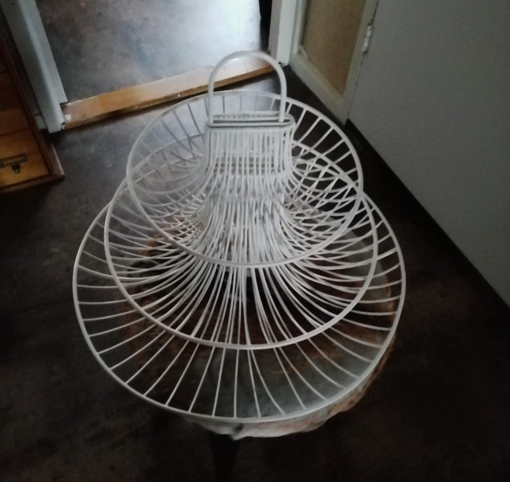 Design draad fruitschaal etagere met 3 uitneembare etages., Ophalen of Verzenden