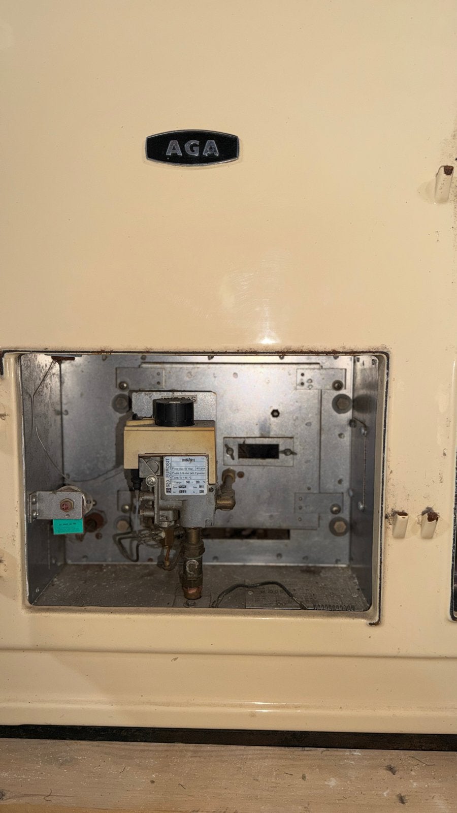 AGA Fornuis - Klassiek model met lichte roest, Gebruikt, 60 cm of meer, Gas, Vrijstaand
