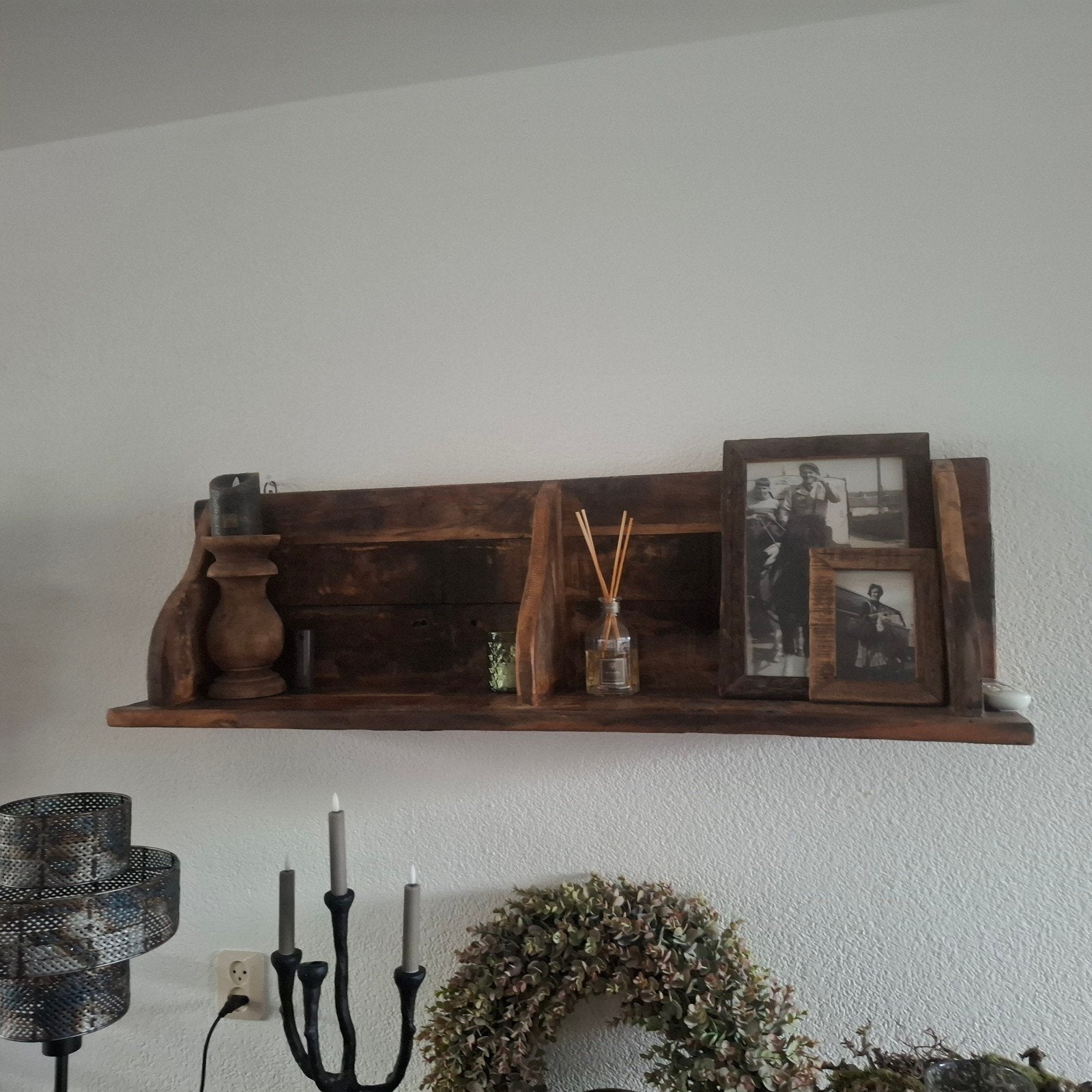 grote houten plank / rek / schap / kapstok, Ophalen