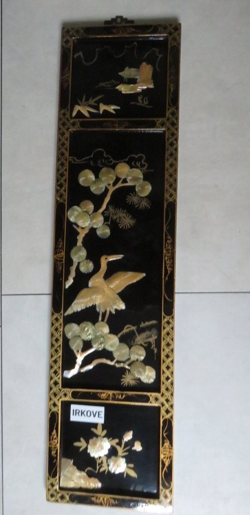 LAK PANEEL INGELEGD * Chinees *, Wanddecoratie, Verzenden, China, 80 cm