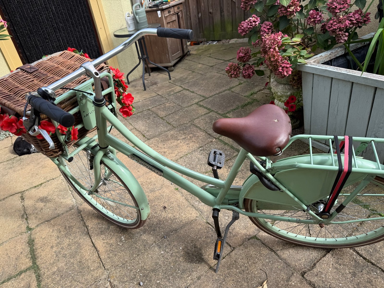 Popal Daily Dutch Basic meisjesfiets- Mintgroen 26 inch, Terugtraprem, Gebruikt, Handrem, Popal