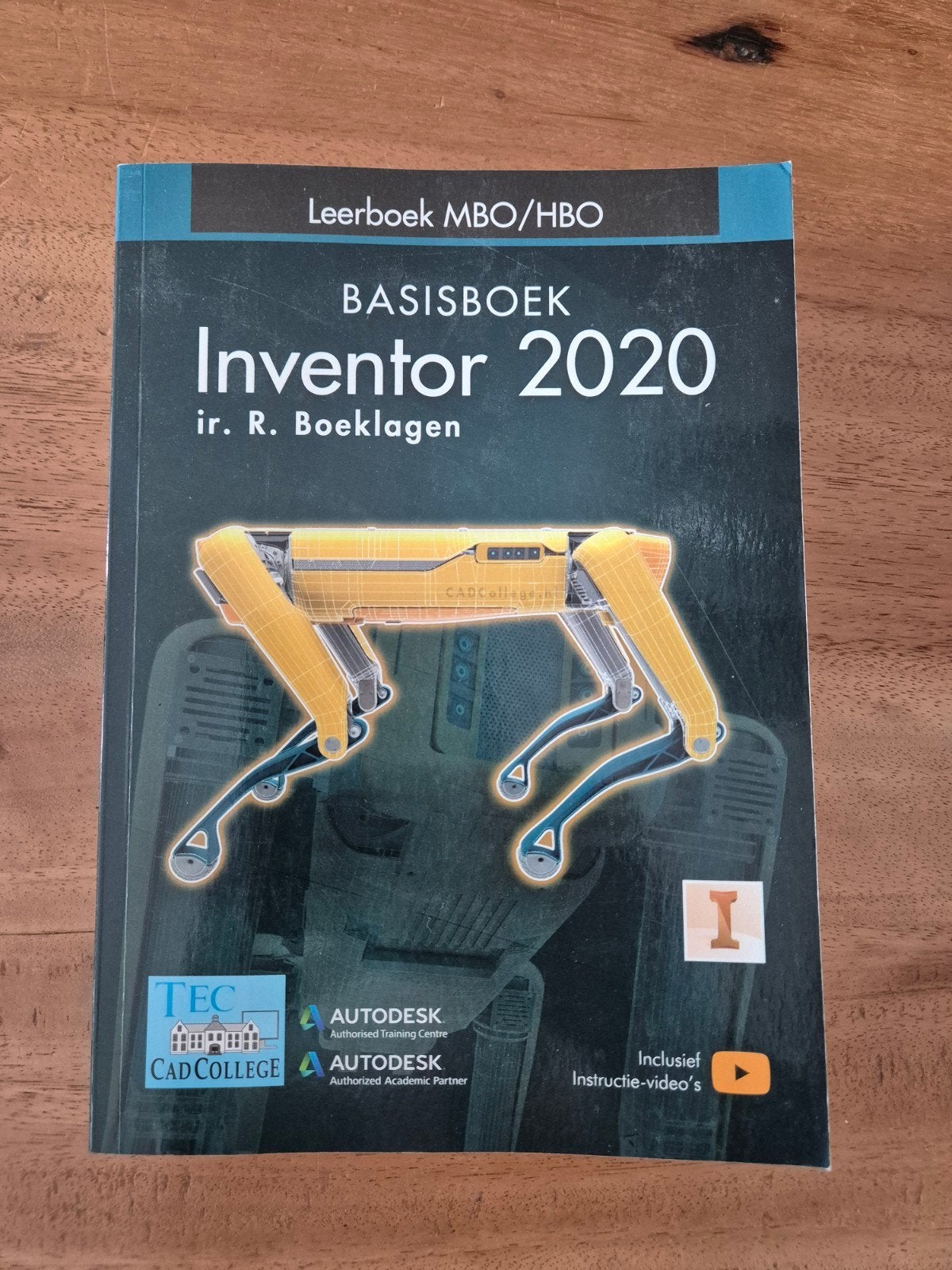 Basisboek Inventor 2020 - MBO/HBO, Ophalen of Verzenden, Zo goed als nieuw, MBO, Ir. R. Boeklagen