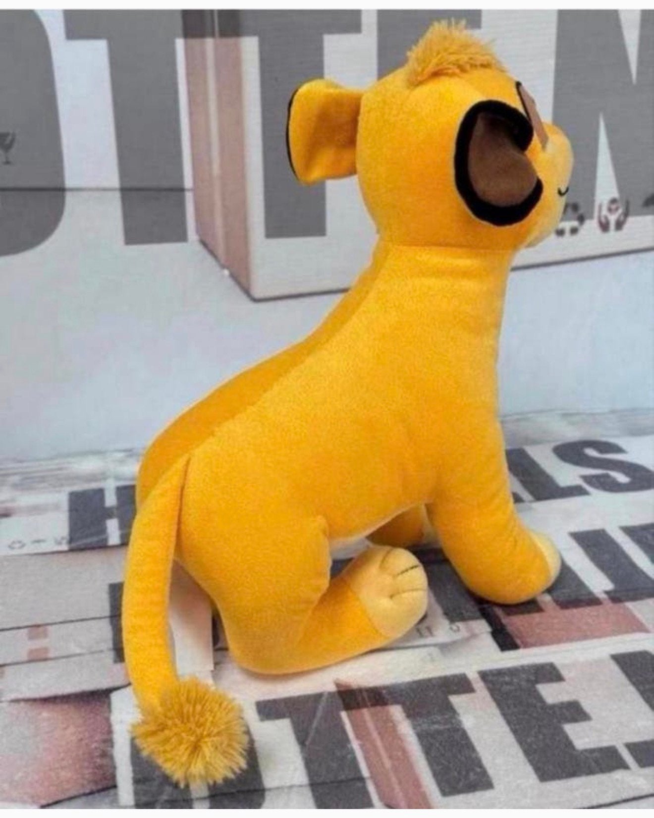 Nieuw XL 45cm Disney the Lion King knuffel plush Simba pluch, Knuffel, Leeuwenkoning of Jungle Boek, Nieuw, Ophalen of Verzenden