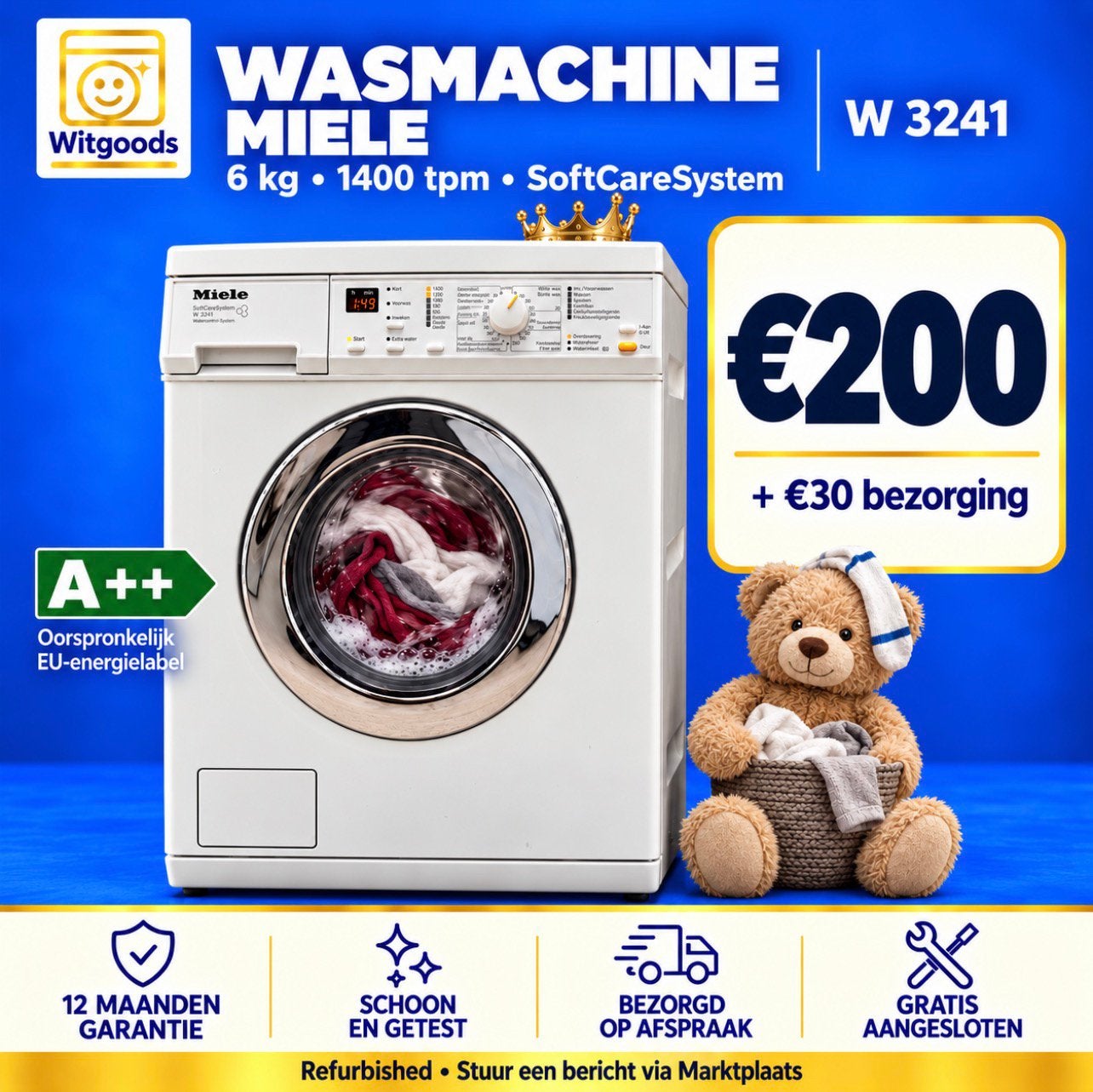 ✅ OP=OP - DE LAATSTE WASMACHINES OP VOORRAAD