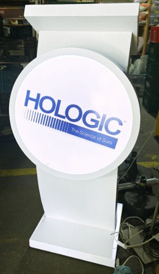 Presentatiedesk /catheder /spreekgestoelte + LED verlichting, Ophalen